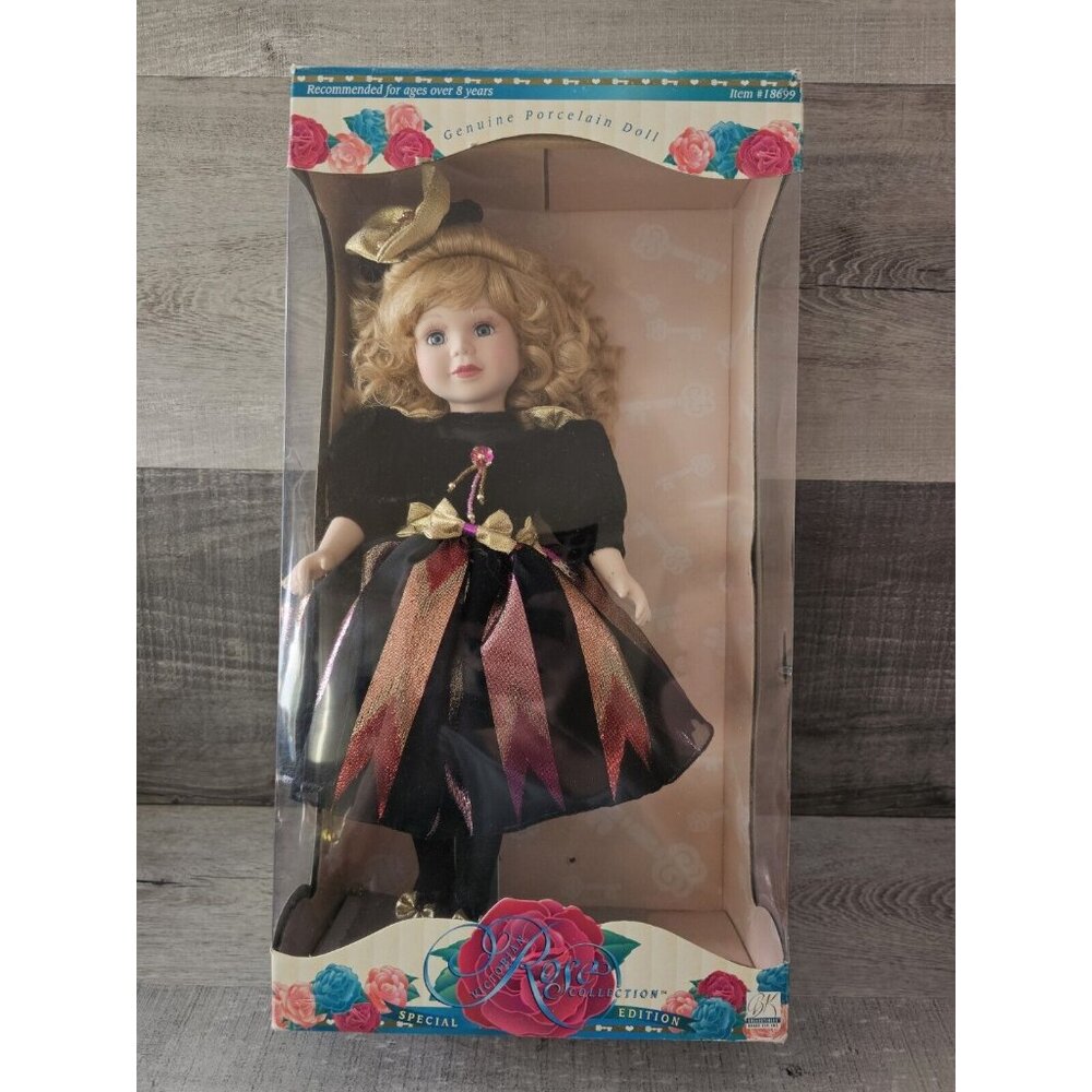 Victorian Rose Collection Genuine Porcelain Doll by Melissa Jane Velvet Shimmer